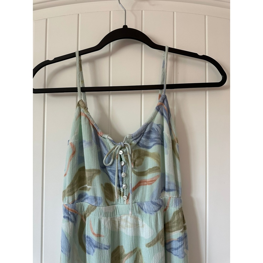 Abercrombie & Fitch Floral Midi Dress Button Front Casual Summer XXS Petite - Picture 2 of 11
